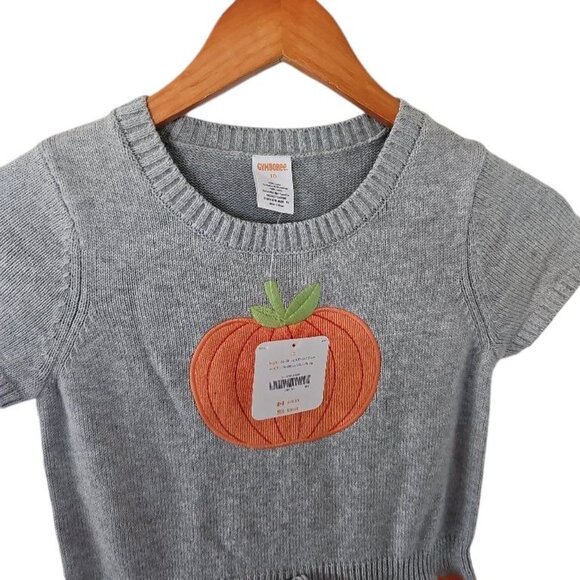 Gymboree Girls 10 "Happy Harvest" Pumpkin Sweater Dress NWT Fall Thanksgiving - Picture 5 of 12